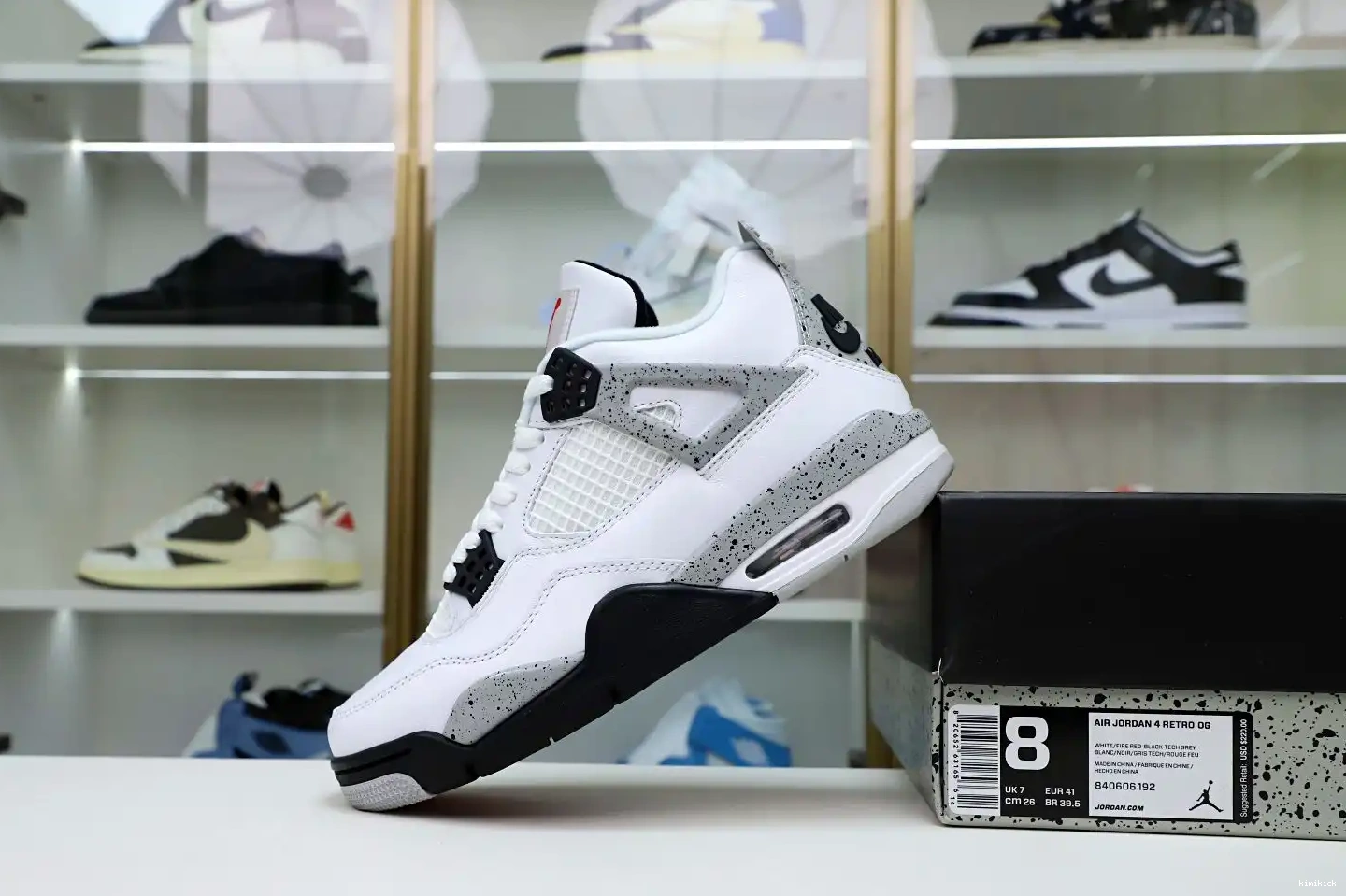 Kimikick White Cement 4 Jordan Air Retro 0511